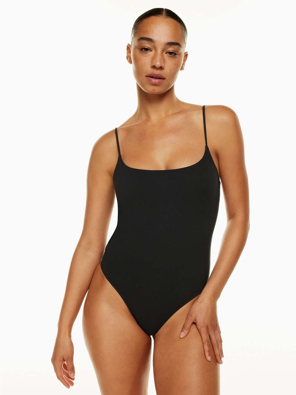 Babaton Scoop Neck Cami One Piece Bodysuit Spaghetti Straps XS